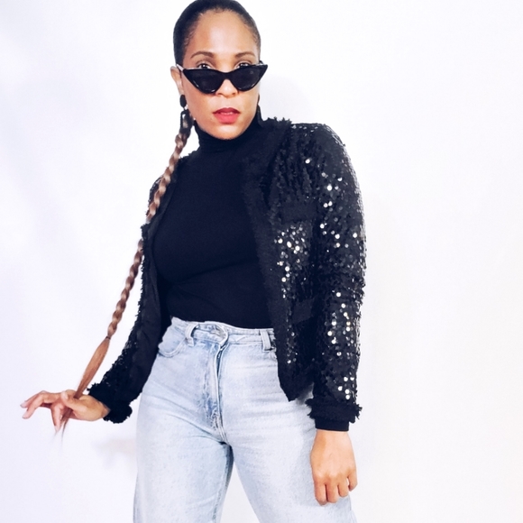 Sans Souci Jackets & Blazers - Sequin Jacket